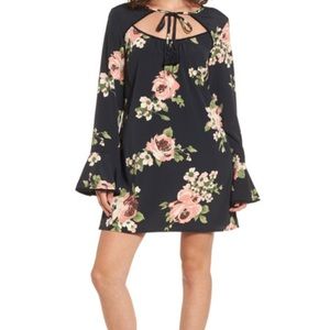 Band of Gypsies Floral Keyhole Dress